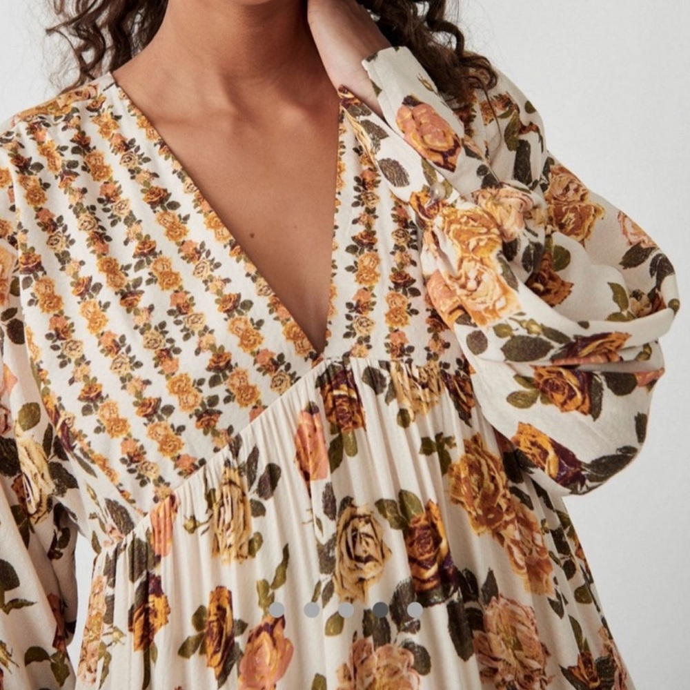 Free People Rows Of Roses Maxi Dress - Picture 2 of 8